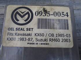 5cu-15454-00 1983 83 1984 84 1985 85 1986 86 1987 87 1988 88 1989 89 1990 90 Kawasaki Kx 80 60 Rm Oil Seal Set Gasket O-ring Moose Racing 0935-0054