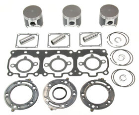 K-09-828-09-710241 3 Spi Pistons And Gasket Kit Many 1997-2003 For Yamaha 700 Sleds Std Bore 70.5mm