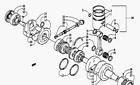 3003-814 3005-232 Arctic Cat Oem Wheel Crankshaft