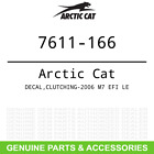 Clutching-2006 7611-166 Arctic Cat Oem Decal Efi Le