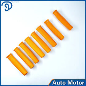 Lp42096ks 8x Orange 1200 Spark Plug Wire Boots Heat Shield Protector Sleeve Sbc Bbc