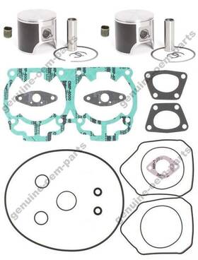 Aftermarket 999785259199 1999 Ski-doo Mxz 600 Top End Rebuild Kit Pistons Gaskets Bearings Std Bore 76mm