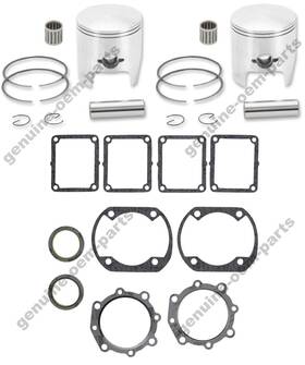 Y480pzrk8490727 Aftermarket Yamaha Phazer Pistons Top End Rebuild Kit Gasket Set Bearings Std 72mm 1987 1988