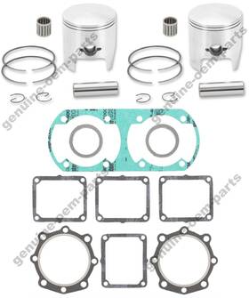 Y480pzrk919672 Aftermarket Yamaha Phazer Ii Pistons Top End Rebuild Kit Gaskets Bearings Std 72mm 1991-1996