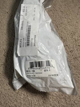 0613-136 Arctic Cat Snowmobile 2014-2019 M Xf Zr Heat Exchanger/engine Hose