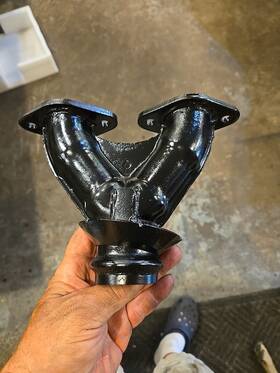 0712-031 Arctic Cat Y Pipe Exhaust Manifold 1991 El Tigre Ext 530 Repainted