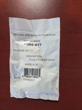 0808-077 Arctic Cat Cylinder Head Plug Pn