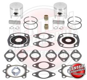 127-104-10 Arctic Cat Full Engine Rebuild Kit 340 Bearcat Jag Lynx Puma Trail 60mm Std
