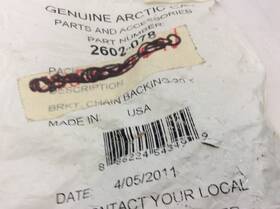 Backing-20t Arctic Cat 2602-078 Bracket Chain 2008 T660 Touring 1996-2008