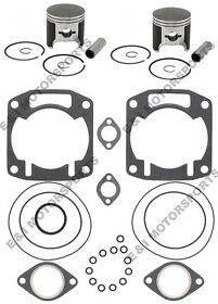 Ac550pgk73404 Arctic Cat Cougar 550 Spi Pistons Top End Gasket Kit Std Bore 73.40mm 1996 1997