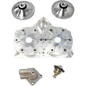 2252-b296345-92 Bikeman Performance Billet Head Kit-high Altitude With Single Outlet Thermostat Housing For