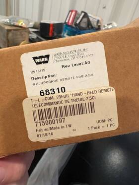715000197 Brp New Warn Kit Upgrade Remote Oem Pn