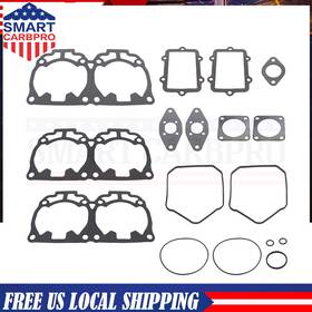 Carbpro 917160205162 For Ski-doo Mxz 800 Top End Gasket Kit 2000-2007 Head Base Intake Exhaust Seals