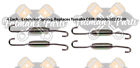 Fmpsmyam04 Spi Yamaha Vmax Snowmobile Exhaust Spring Replacement Kit