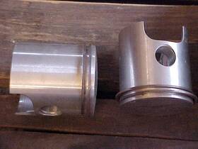 2047ps Hirth Vintage Twin Cylinder 210r Snowmobile Piston And Rings