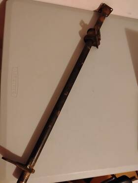 Am55459 John Deere Vintage Snowmobile Steering Pipe Snowfire