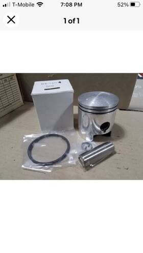 09-660-01 Kimpex Piston Kit .010 Over 09-662-2 K Snowmobile Nos Ac48