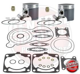 027-710-10 Polaris Top End Rebuild Kit 600 Rush Iq Widetrak 10-17 Snowmobile 77.25mm Std