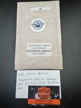 2202136 Polaris Snowmobile 2002-05 Frontier Oem Kit Piston Rings Size 80.00mm