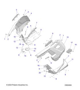 2634973 Polaris Side Panel Foam Assembly With Vent Left Genuine Oem Part