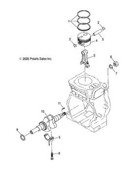 3086544 Polaris Connecting Rod Genuine Oem Part Qty 1