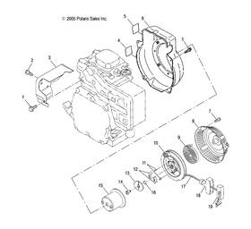 3086958 Polaris Recoil Starter Assembly Genuine Oem Part Qty 1