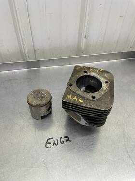 20549 Rupp 340 Snowmobile Engine Cylinder F/c Tohatsu Motor Vintage Barrel Jug Piston
