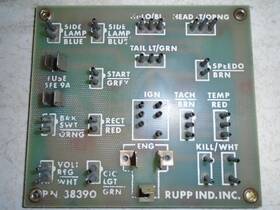 38390 Rupp 1976 Nitro 250 340 440 Terminal Circuit Board Pn. Very Nice And Clean