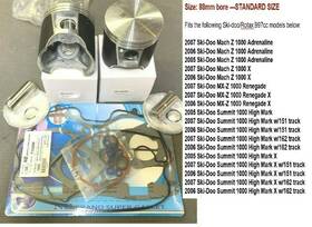 710289 Ski-doo 09-167 2005 2006 2007 1000 Mach Z Adrenaline Mx-z Renegade Pistons/gaskets Kit