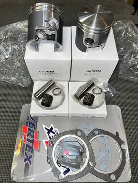 710023 Ski-doo 09-753 09-754 09-505 1969 70 71 72 73 74 399 Tnt Alpine Nordic Olympic Lh/rh Pistons/gaskets