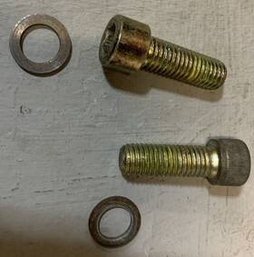 205523544 Ski-doo Skidoo 2 Used Oem Scotch Grip Socket Screws M12 X 35 2004 Mxz 600