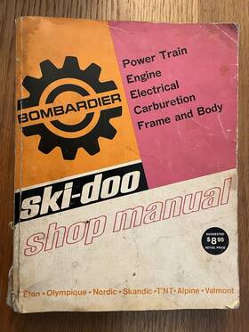 484-0065 Ski-doo 1970 And 1971 Bombardier Shop Manual 484-0065 Ski-doo 1970 And 1971 Bombardier Shop Manual