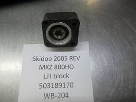 503189170 Ski-doo Skidoo 2005 Rev Mxz 800ho Rear Skid Left Hand Block
