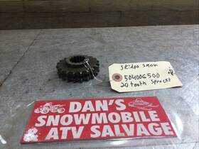 504006500 Ski Doo Sprocket 20 Tooth # Ski-doo Bombardier Snowmobile