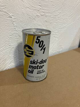 Sae-40 Ski-doo Vintage 50-1 Oil Can Nice
