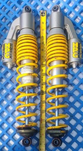 515070878 Skidoo Ski-doo Mxz X Hpg Front Reservoir Piggyback Shocks Right Left Adjustable 18 Inch