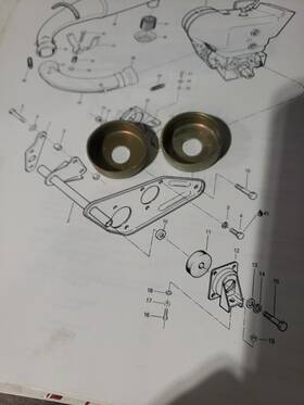 503029100 Skidoo Bombardier Motor Engine Mount Cup Ski-doo Skandic Tundra R Lt 1982 - 1989 Qty2