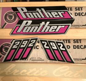 0211-054 Snow Mobile Artic Cat Panther Snowmobile Decal Kit
