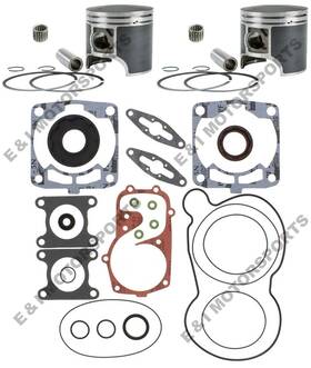 078pol600hcfispiferk7725992 Spi 2008 Polaris Dragon Iq 600 Cfi Pistons Gaskets Bearings Crank Seals 77.25mm