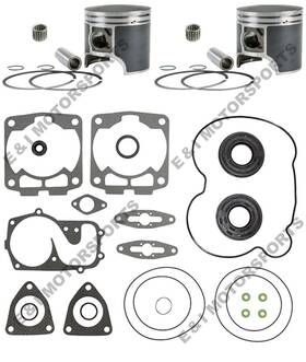 079pol600hospiferk77258z Spi 2007 Polaris Switchback 600 Ho Pistons Gaskets Bearings Crank Seals 77.25mm
