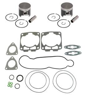 079pol600hospiptegk77255 Spi 2008 Polaris Iq Shift 600 Carb Pistons Top End Gasket Kit Std Bore 77.25mm