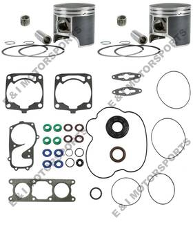0912pol600cfispiferk7725991 Spi 2010 Polaris Dragon Switchback 600 Pistons Full Gasket Kit Crank Seals Std