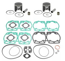 96sd670terk781 Spi 1996 Ski-doo Mxz 670 Pistons Top End Rebuild Kit Gasket Set 78mm Std Bore