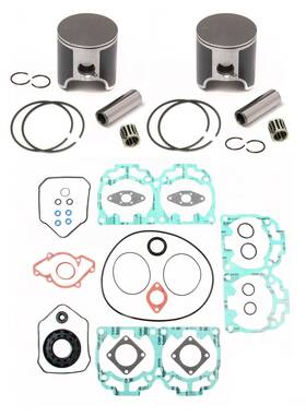 K-09144a71127809b031 Spi 2 Dual Ring Pistons Bearings And Full Gasket Kit For Ski-doo 600 Ho 2003-2008