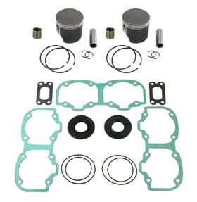 K09081-271127709236c Spi .020 Over Bore Pistons Bearings And Full Gasket Kit Fits Ski-doo 550f 76.5mm