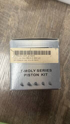 Spi Sdmz8009703spk70507 Ski-doo Mach Z 800 Lt Piston Kits Std Bore 70.50mm 1997 1998 1999 - Set Of 3
