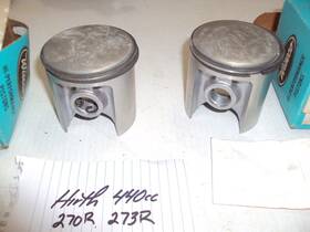 2053ps Wiseco 2 Vintage Nos Hirth 270r 440cc Pistons Std 66mm