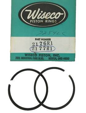 2176r1 Wiseco 2177r1 Rupp Snowmobile Tr295 Engine .010 Os Piston Rings Rh / Lh