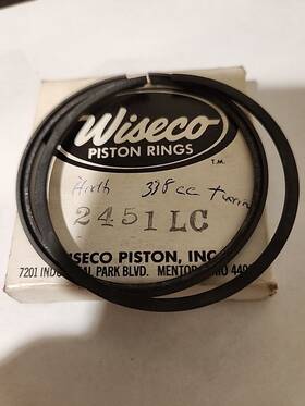 2451lc Wiseco Snowmobile Piston Rings Hirth Engine 338cc Oem