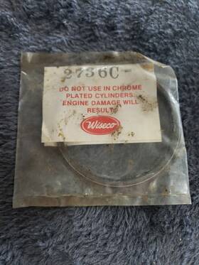 Lr440 Wiseco 2736c Jlo Rockwell Lr440/2 435cc Brand .020 Oversize Piston Ring Set Nos